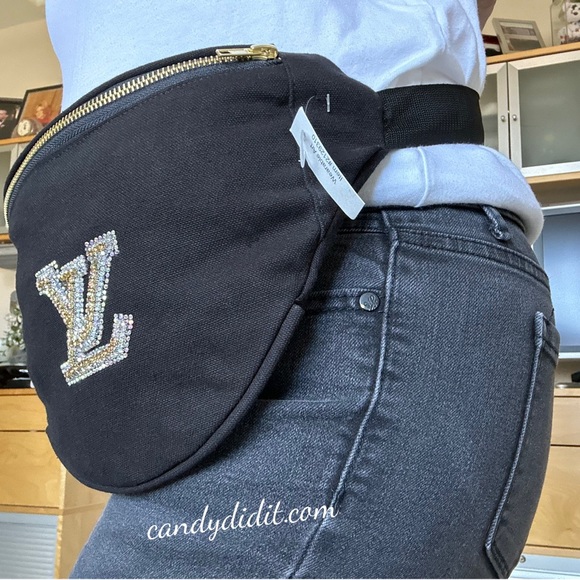 NWT Beautiful Candy Did It! Handmade Black & Crystal Bum Bag / Fanny Pack - Picture 10 of 10